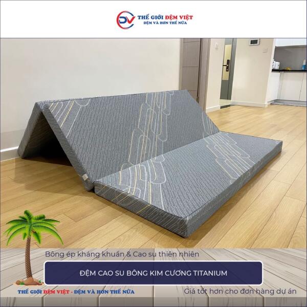 Đệm cao su bông Kim Cương Titanium 5